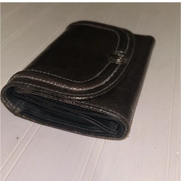 Coach Metallic Wallet Glitter Shiny Sparkle! Very Nice - Picture 4 of 6